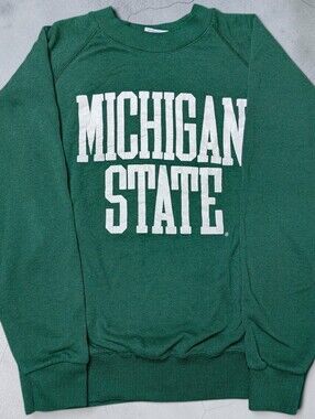 Vintage 90s NCAA Michigan State Spartans Colligate Pullover Crewneck Sweatshirt